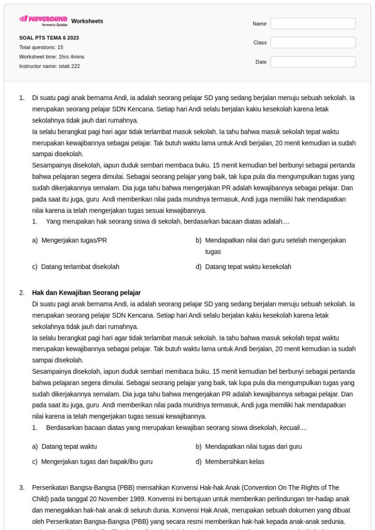 3 Fakta Mengejutkan soal PTS Tema 6 Kelas 2 yang Jarang Diketahui Orang Tua 3 Fakta Mengejutkan soal PTS Tema 6 Kelas 2 yang Jarang Diketahui Orang Tua