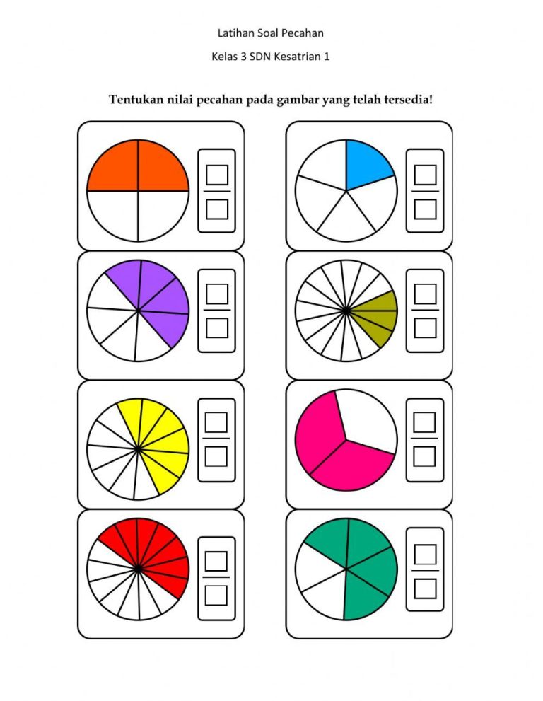 5 Contoh Soal Matematika Pecahan Kelas 2 Semester 2 yang Wajib Dikuasai Siswa 5 Contoh Soal Matematika Pecahan Kelas 2 Semester 2 yang Wajib Dikuasai Siswa