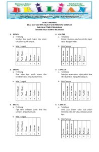 5 Contoh Soal Ulangan Harian Kelas 3 Tema 1 Subtema 4 yang Wajib Dikuasai Siswa