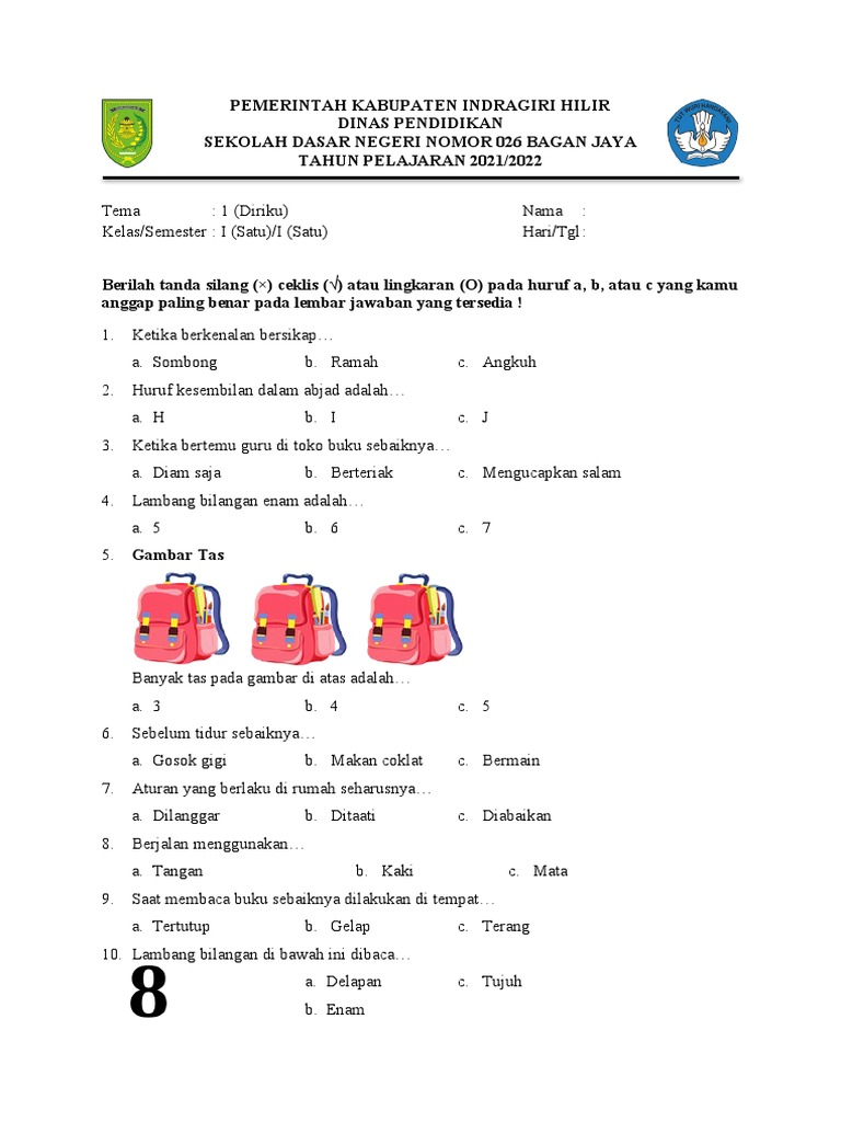 5 Fakta Mengejutkan Soal Ujian Semester 1 Kelas 1 Tema 2 yang Selama Ini Salah