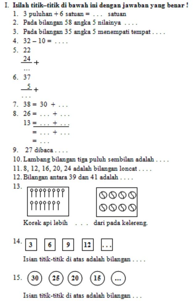 5 Fakta Mengejutkan dari Soal Kelas 1 Matematika Semester 2 yang Wajib Diketahui Orang Tua
