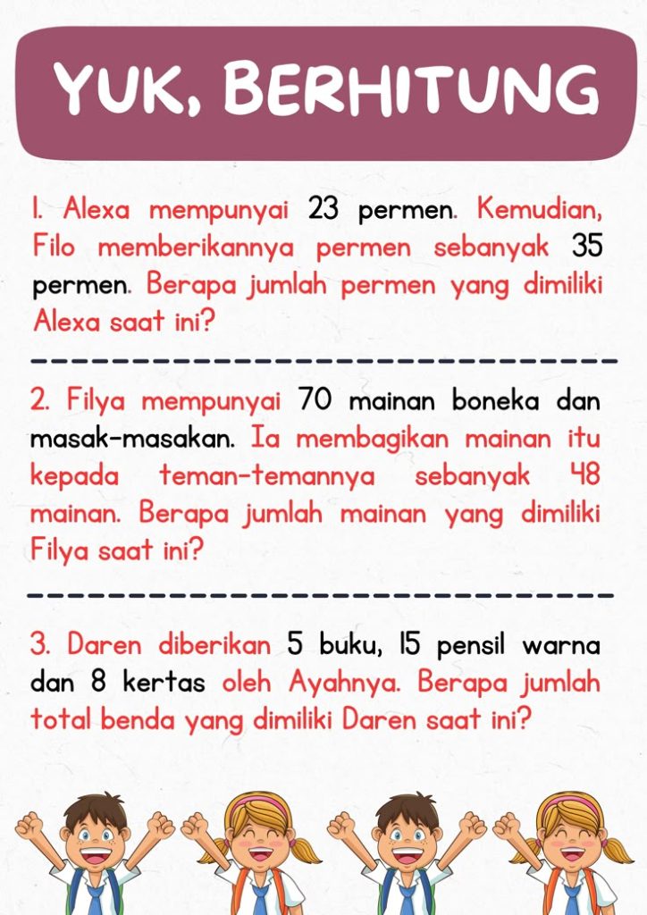 5 Soal Cerita Penjumlahan Kelas 2 SD yang Sering Bikin Bingung, Ternyata Semudah Ini 5 Soal Cerita Penjumlahan Kelas 2 SD yang Sering Bikin Bingung, Ternyata Semudah Ini