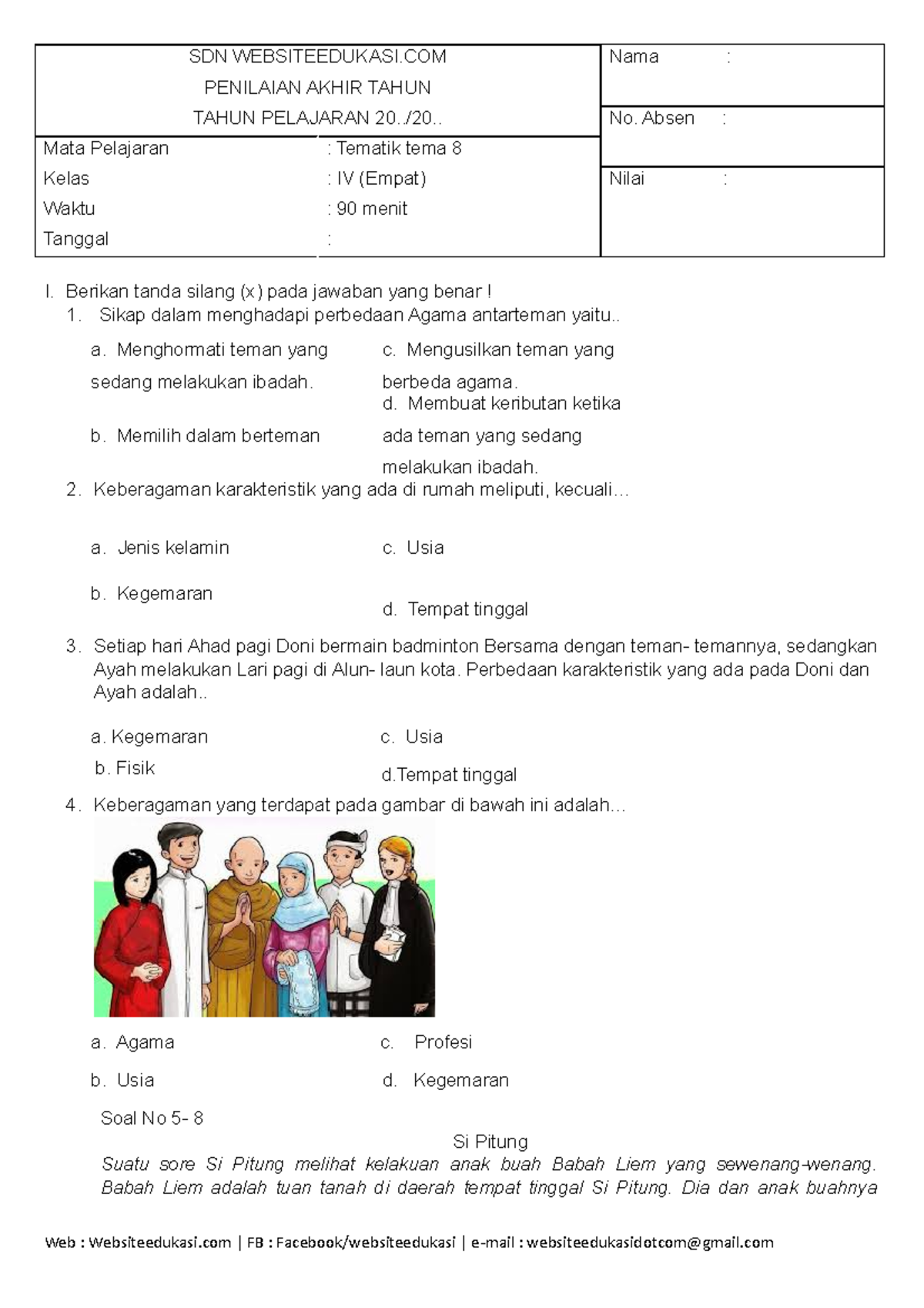 7 Rahasia Download Soal PAT Kelas 4 Tema 8 yang Wajib Kamu Tahu Sebelum Ujian!