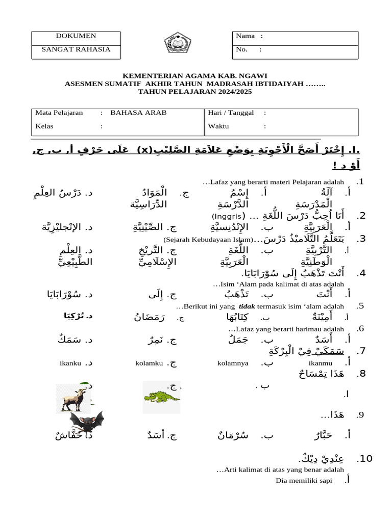 7 Tips Menghadapi Latihan Soal UAS Bahasa Arab Kelas 3 SD 2026 Agar Lulus Mudah 7 Tips Menghadapi Latihan Soal UAS Bahasa Arab Kelas 3 SD 2026 Agar Lulus Mudah