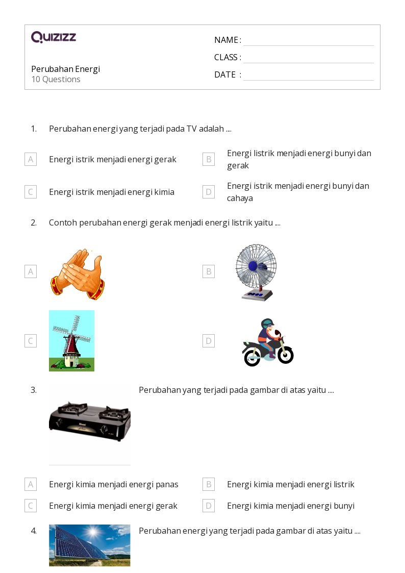 7 Tips Menguasai Latihan Soal Tema 2 Energi SD Kelas 4 dengan Kunci Jawaban Lengkap