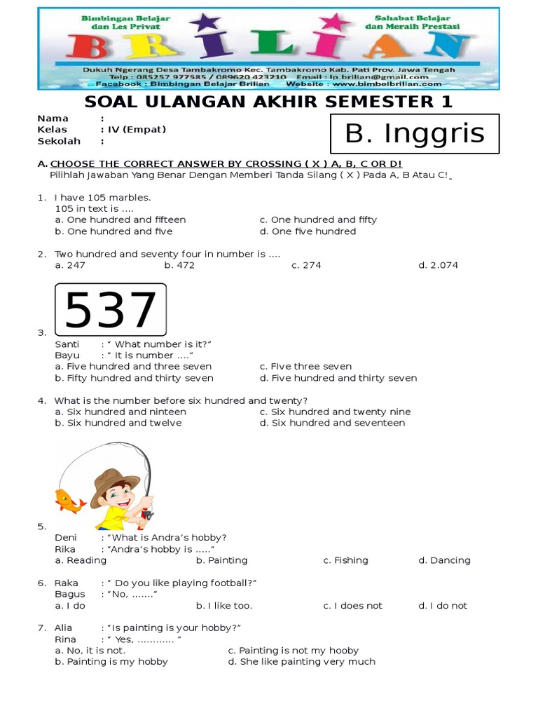 Akhirnya Tersedia Contoh Soal Ulangan Harian Kelas 4 Semester 1 K13 Siap Cetak untuk Latihan Anak di Rumah Akhirnya Tersedia Contoh Soal Ulangan Harian Kelas 4 Semester 1 K13 Siap Cetak untuk Latihan Anak di Rumah