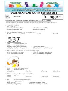 Akhirnya Tersedia Contoh Soal Ulangan Harian Kurtilas Kelas 4.doc Siap Cetak, Ini Rahasia Nilai Bagus di 2026
