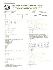 Mengetahui Soal Ujian Matematika Kelas 2, 3 Fakta Mengejutkan dari Proses Seleksi Taruna STPN 2026
