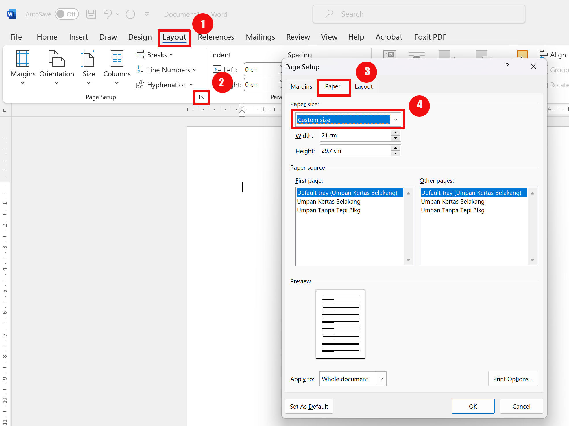 Rahasia cara mengubah ukuran layout mc.word yang Dipakai LKBN Antara Sebelum Terlambat