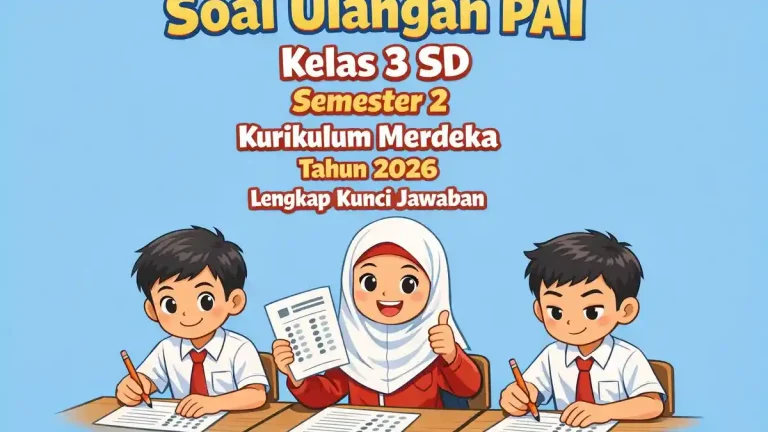 Sekarang Tersedia Soal PAI Kelas 3 SD Semester 2 PDF Berbasis ATP Deep Learning Sekarang Tersedia Soal PAI Kelas 3 SD Semester 2 PDF Berbasis ATP Deep Learning