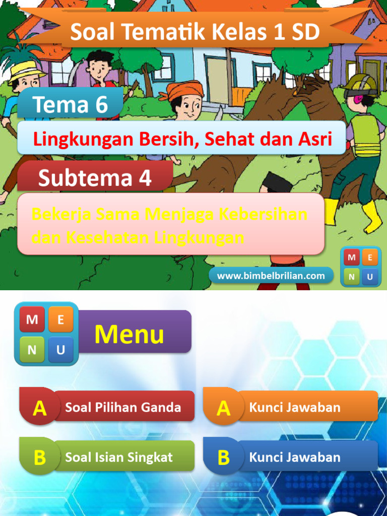 Wajib Tahu! Latihan Soal Tematik Kelas 1 Tema Lingkungan Sekitarku Paling Akurat